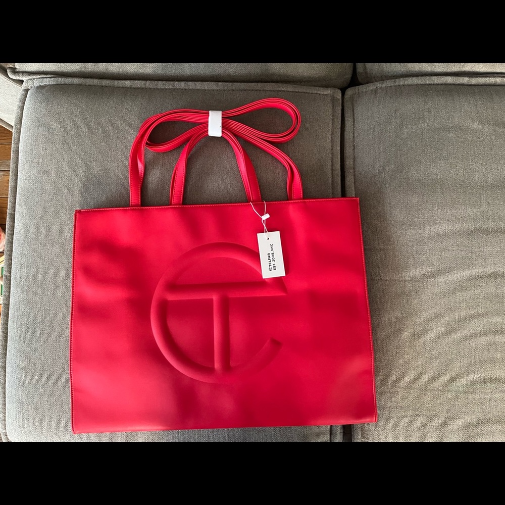 Telfar red purse (large)